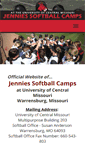 Mobile Screenshot of jenniessoftballcamps.com